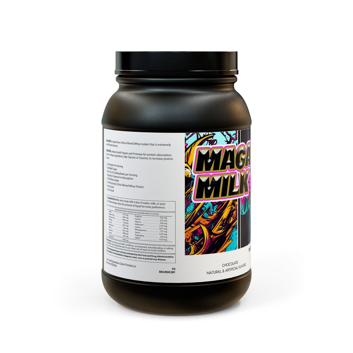 MAGA MILK WHEY ISOLATE PROTEIN POWDER - CHOCOLATE